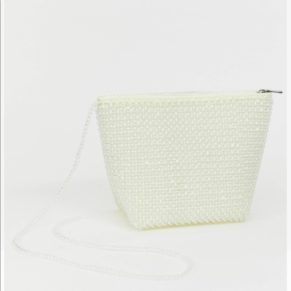 South beach resin beaded cross body bag